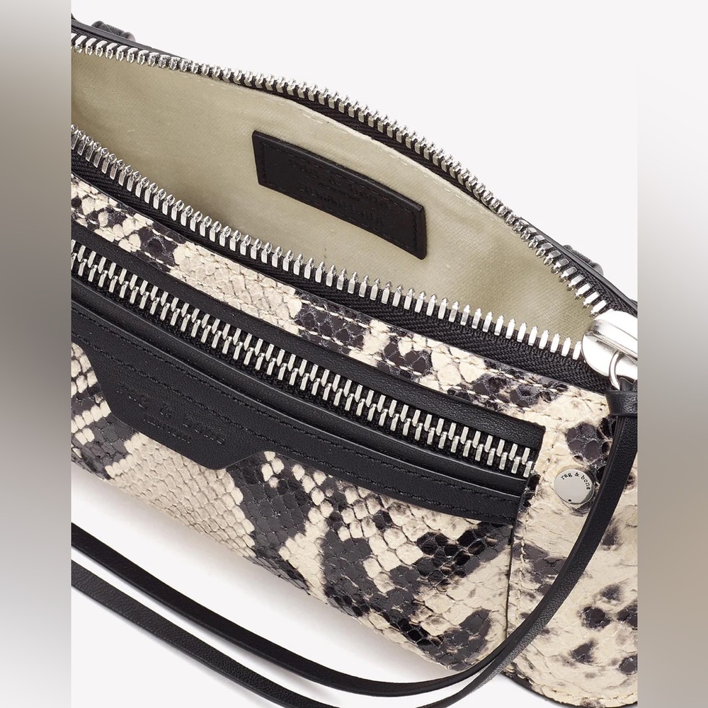Rag & Bone Elliot Snake Embossed Leather Fanny Pack ***Like New - Picture 4 of 12